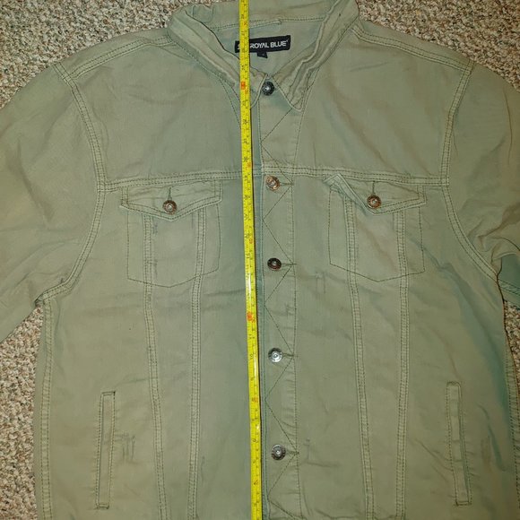 Royal Blue Denim Jacket - Green - Picture 2 of 5